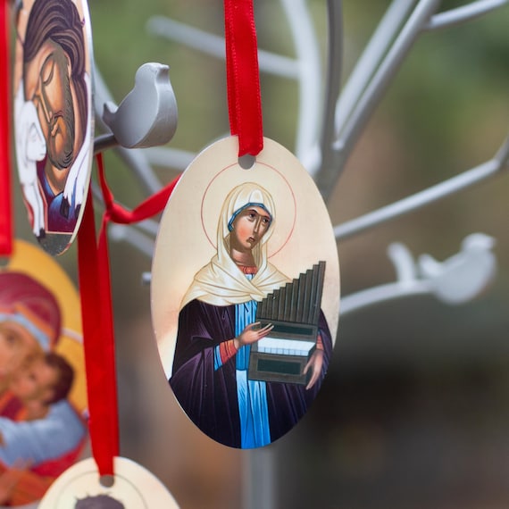 St. Cecilia Icon Christmas Ornament