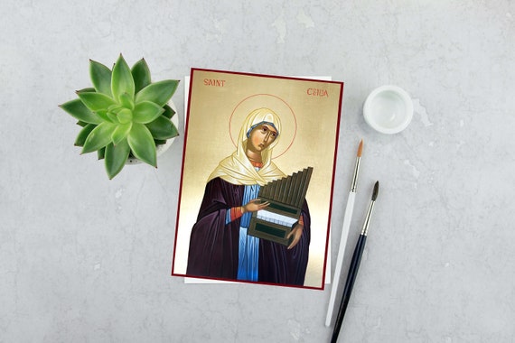 Saint Cecilia Icon: Giclee Print