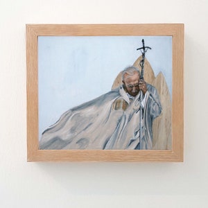 Pope John Paul II- Giclee Print, JPII 8x10, 5x7 Catholic home decor