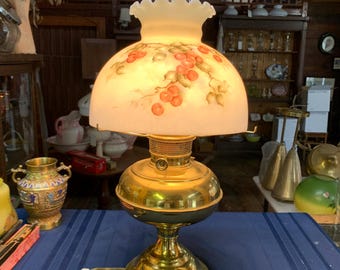 Antique SO Socony Rayo, Electrified Oil Kerosene Lamp, Nickle
