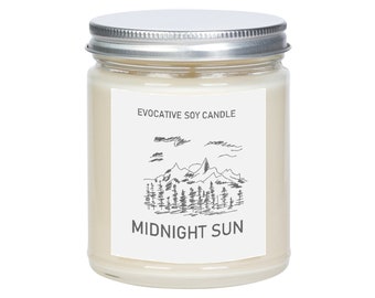 Inspired by Alaska. The Last Frontier Scented Candle - Missing Home -  State Scented Candle - Moving Gift - College Student Gift