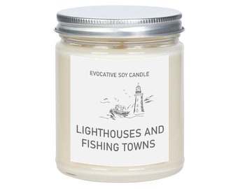 Inspired by Maine. The Pine Tree State Scented Candle - Missing Home - State Scented Candle - Moving Gift - College Student Gift.