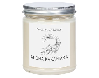 The Aloha State Scented Candle - Missing Home - State Scented Candle - Moving Gift - College Student Gift.