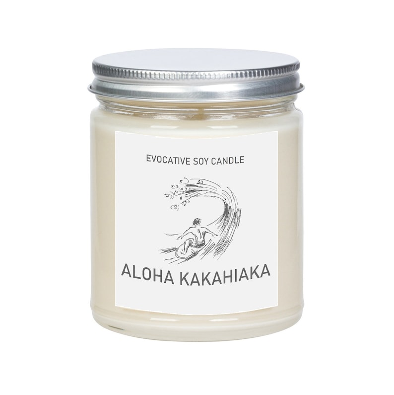 The Aloha State Scented Candle Missing Home State Scented Candle Moving Gift College Student Gift. image 1