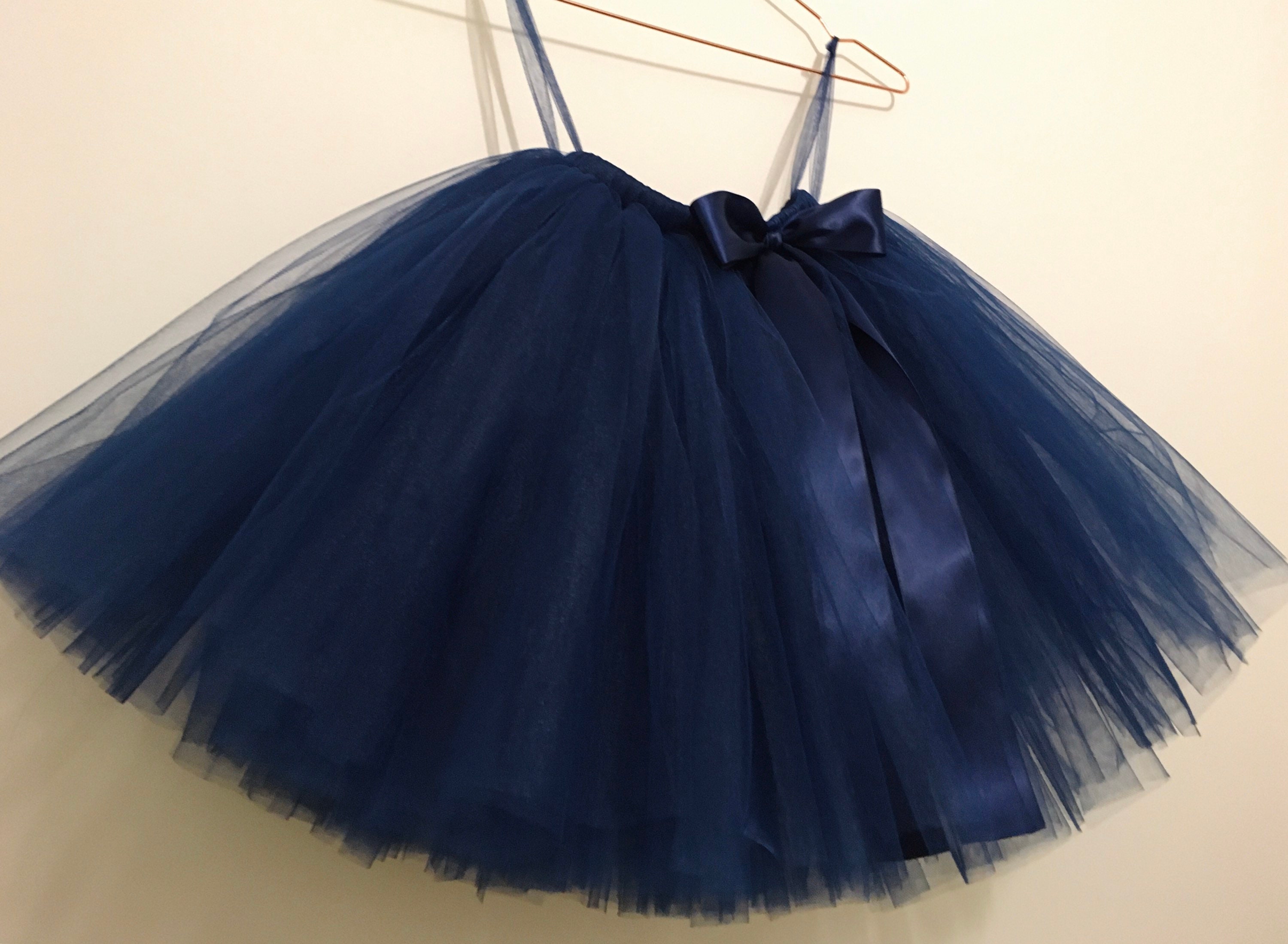 Navy blue tutu blue tulle skirt flower girls tutu skirt Etsy