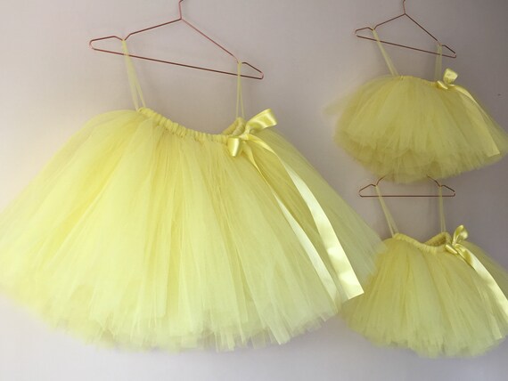 yellow tutu skirt for baby girl