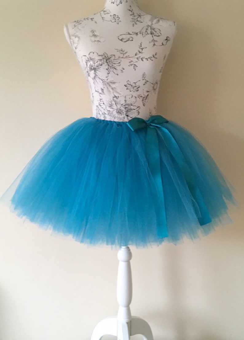 Turquoise Tutu Skirts Flower Girls Tulle Skirt Long Tutu Etsy UK