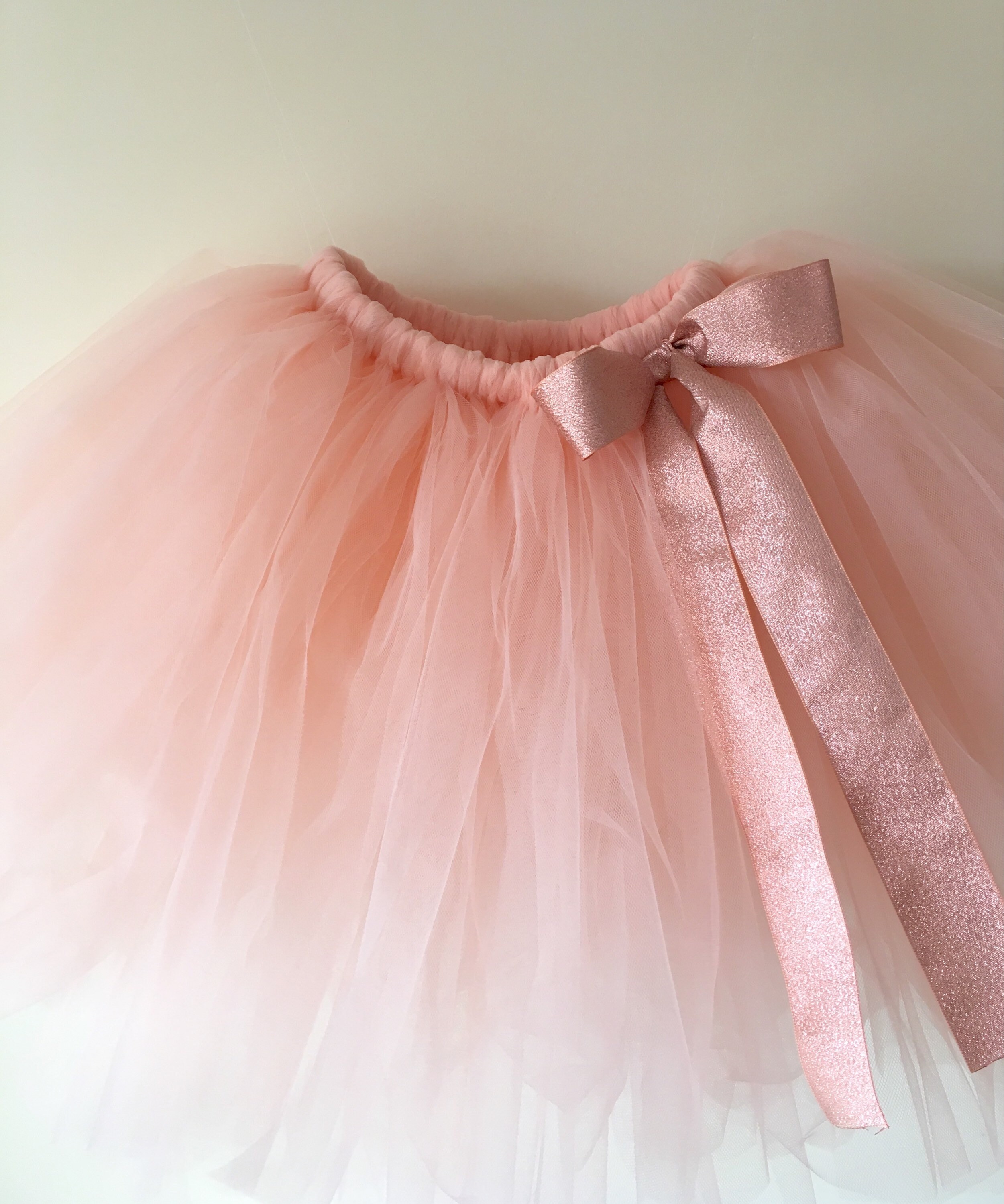 Peach tutu skirt flesh girls tutu flower girl outfit | Etsy