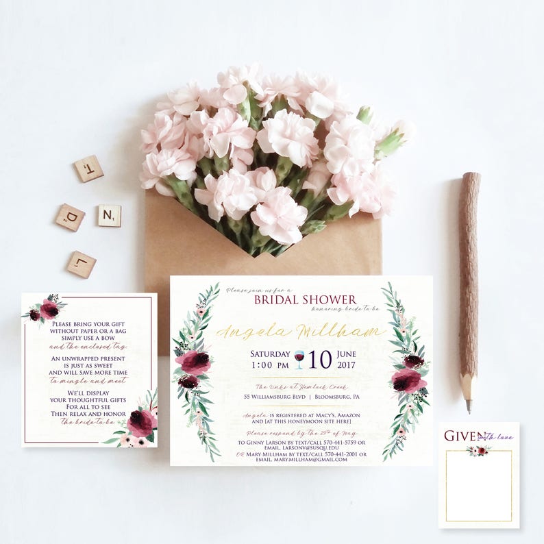 Name Tag Printable Rustic Shower Bridal Shower Unwrapped Etsy