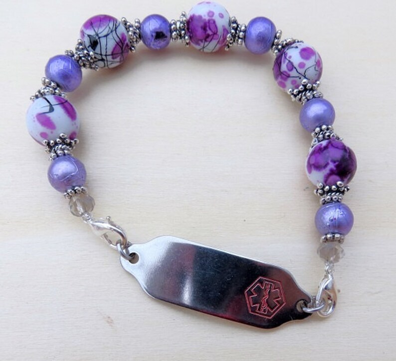 Interchangeable Watch or Medical ID Bracelet Stretchy Bracelet Etsy