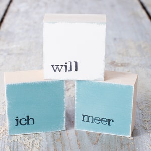 Mini placas de texto "Eu quero o mar", decoração marítima para todos os amantes do mar, fãs do mar