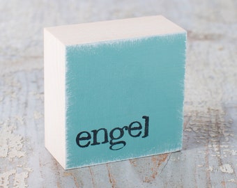 Mini plaque texte "ange"