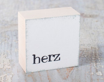 Mini-Textplatte "herz"