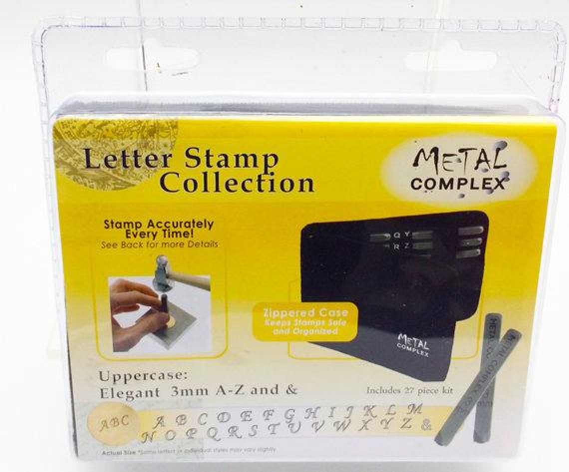 Tools 3mm Letter Stamp/punch Collection Posh Uppercase set - Etsy