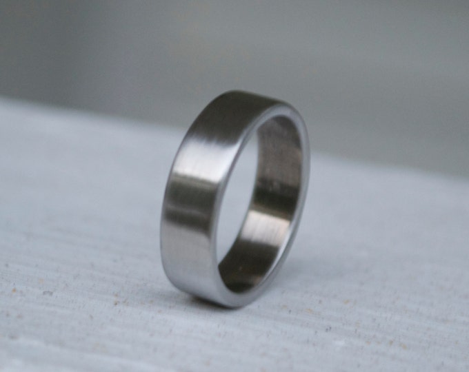 Shotgun Metal Ring / Classic Wedding Band / Mens and Womens Wedding