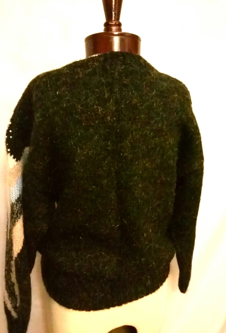 SHOP CLOSING 70/% OFF 80s abstract sweater size sm mohair sweater metallic sweater winter sweater vintage clothing size sm