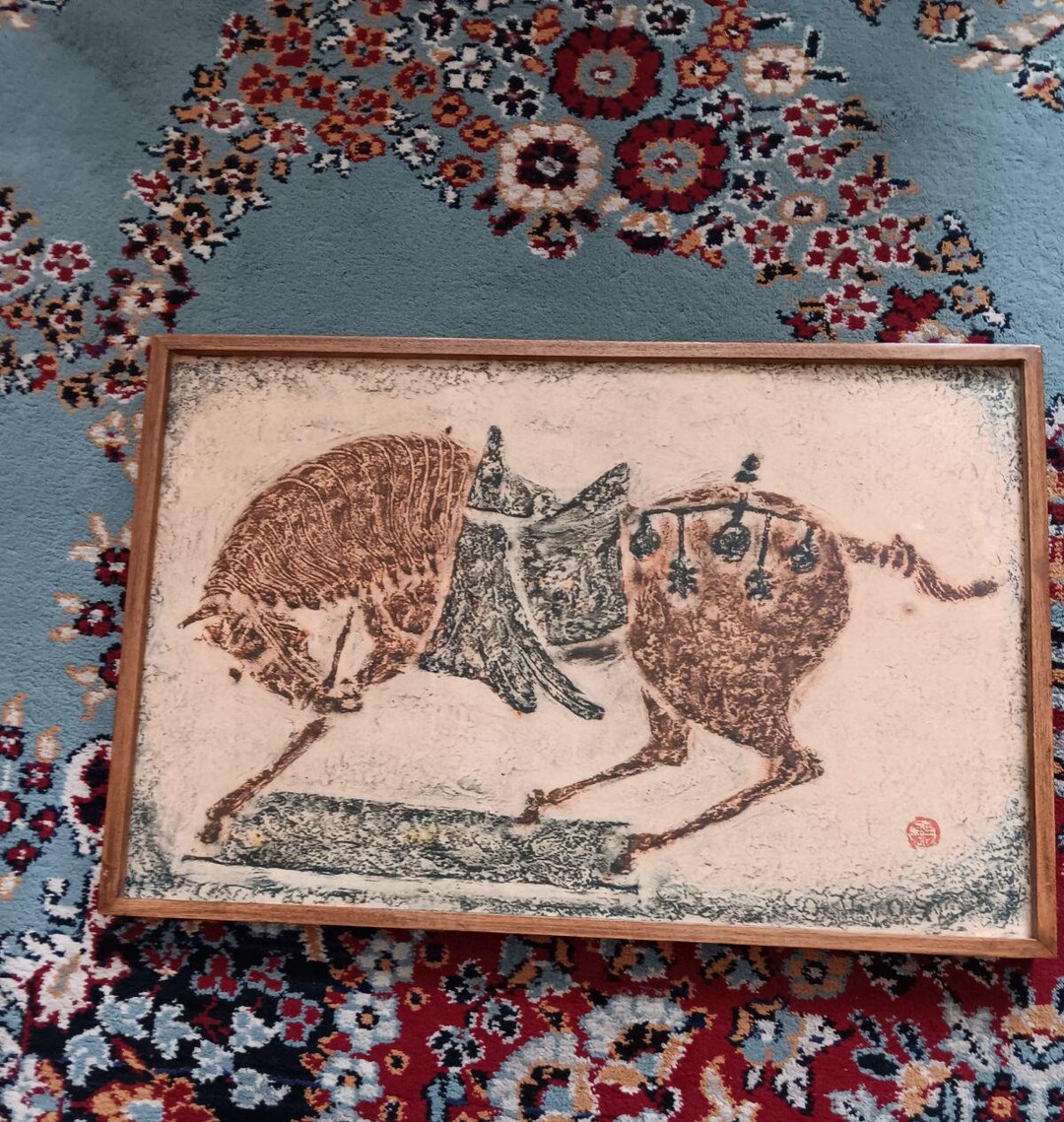 Chinese Stone Rubbing Tang Dynasty Horse Art on Wood - Etsy