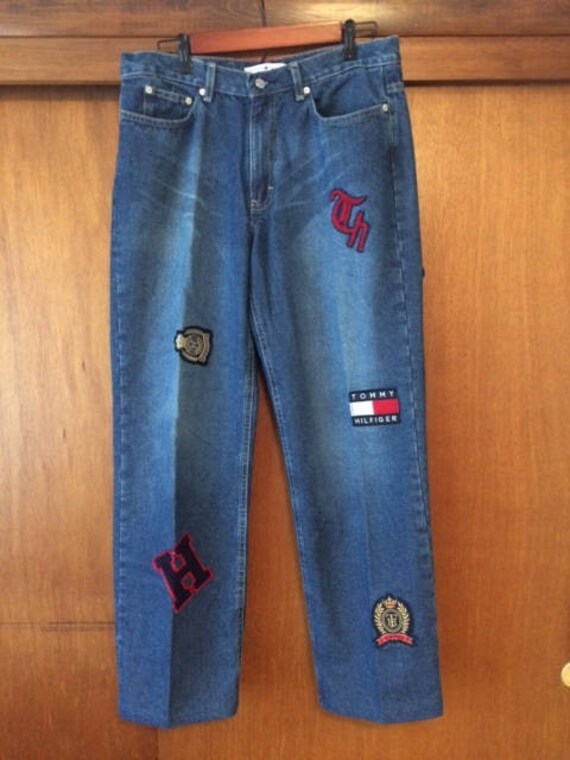 tommy hilfiger patchwork jeans