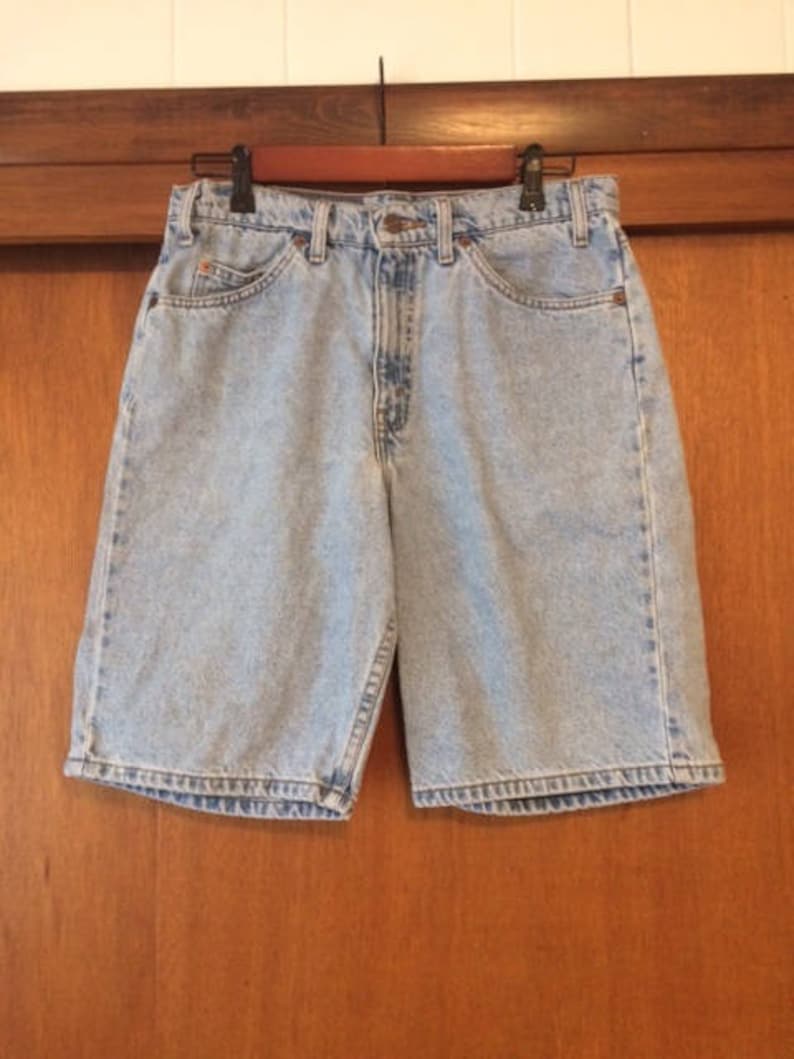 relaxed fit jean shorts
