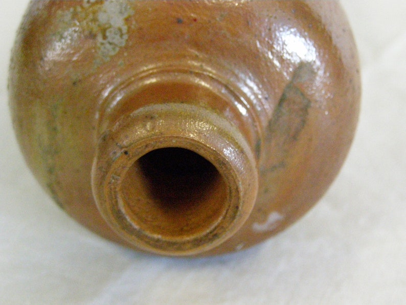 Antique Wynand Fockink Amsterdam Stoneware Gin Bottle. 1 Liter with partial label. image 6