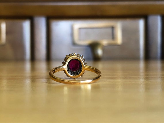 Antique Diamond Ring Engagement - Genuine Victori… - image 7