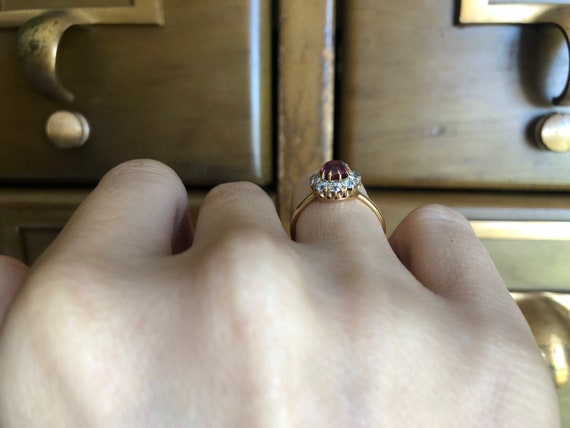 Antique Diamond Ring Engagement - Genuine Victori… - image 6