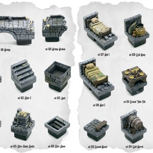 Dungeon Blocks Ultimate Dungeon Tiles - Individual Basic Tiles - for D ...