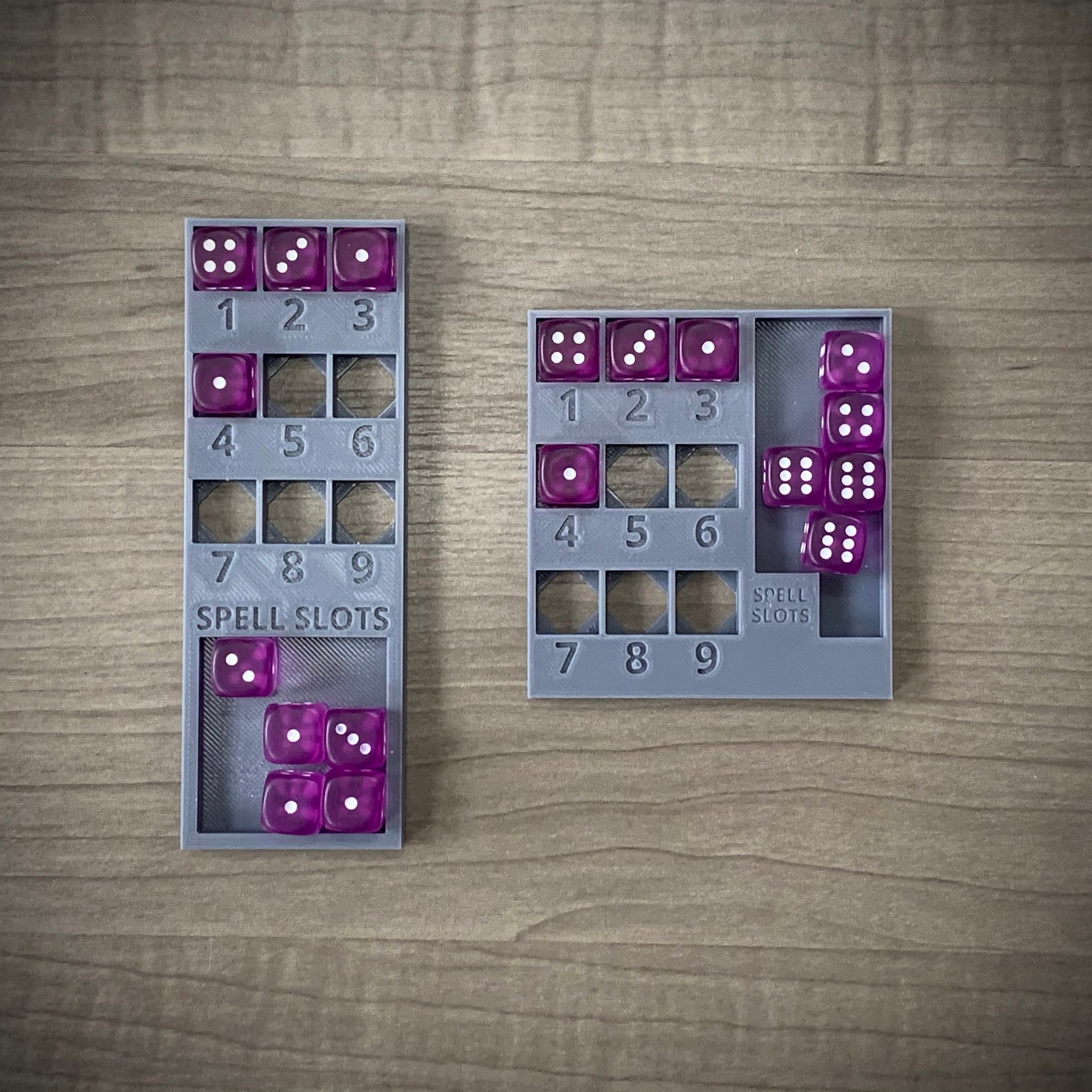 Spell Slot Tracker Physical 3D Print for D&amp;D Spell - Etsy Singapore