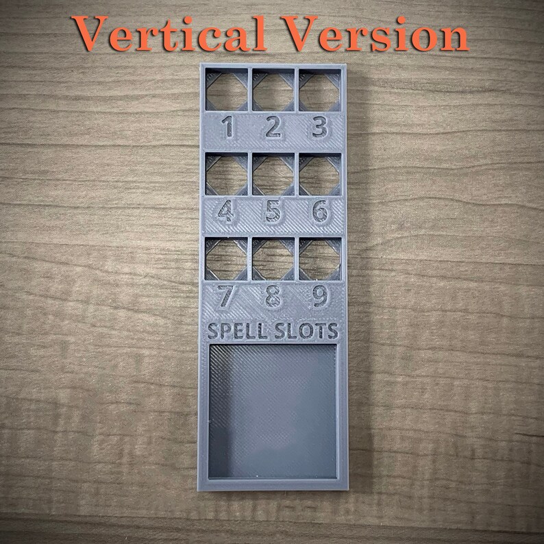 Spell Slot Tracker Physical 3D Print for D&amp;D Spell - Etsy