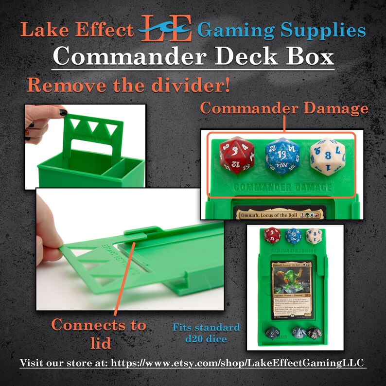 Commander Deck Box for Magic the Gathering Commander 100 Etsy