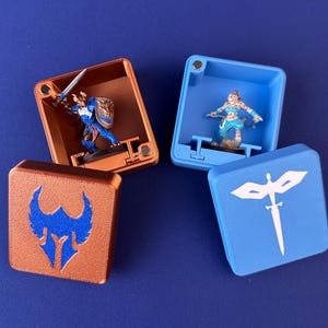 D&Dプレイヤー用ミニチュア収納ボックス｜複数色展開｜テーブルトップゲーム｜3DプリントPLA製
