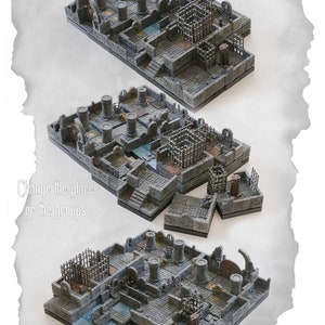 Dungeon Blocks Ultimate Dungeon Tiles - Individual Basic Tiles - for D ...