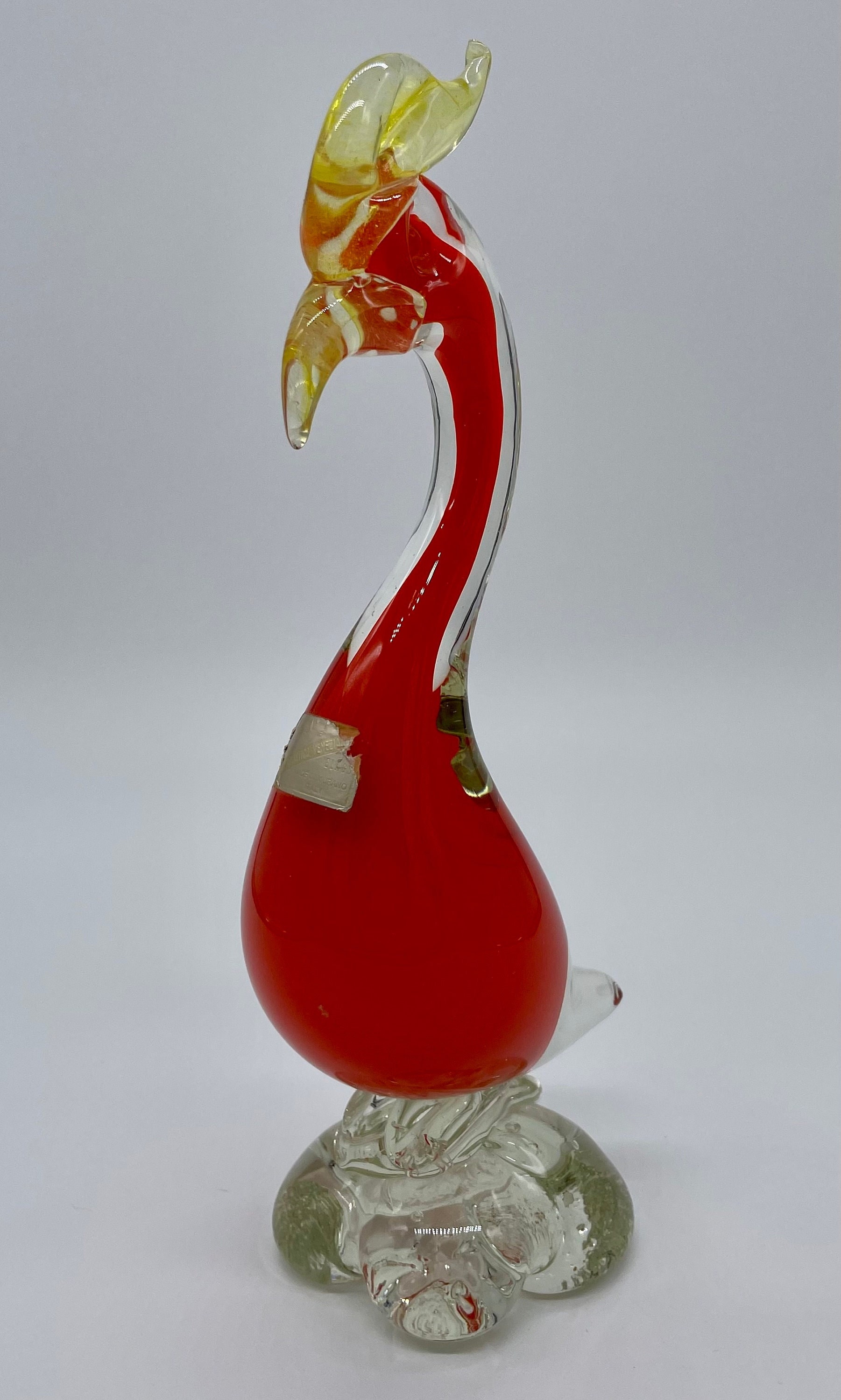 ムラーノ ヴェネチアン 鶏 美術品 工芸 イタリア製 Formia MURANO