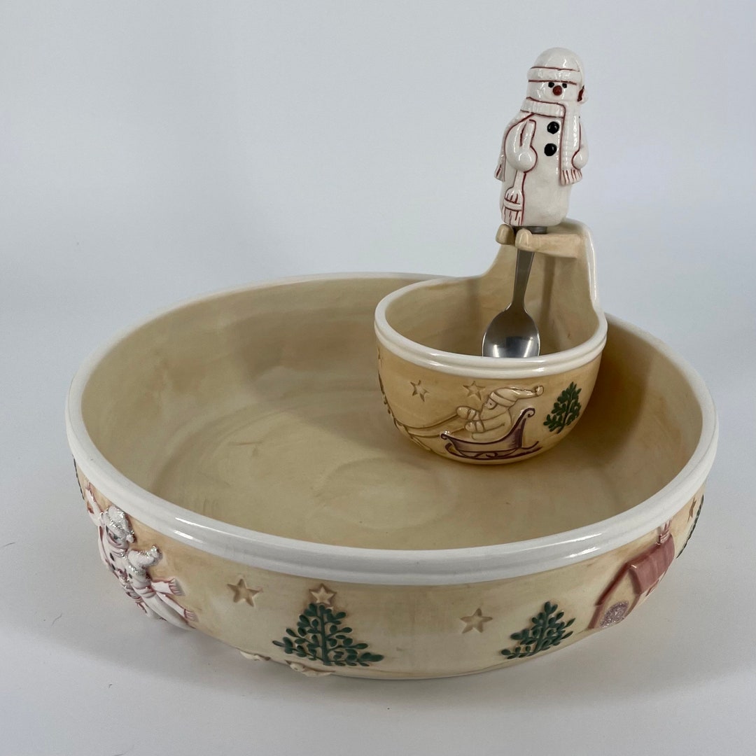 Christmas Chip and Dip Set With Spoon Limited Edition Jackel Etsy