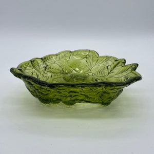 Vintage ~ Indiana Glass ~ Loganberry Bowl ~ Bon Bon or Candy Dish ~ 1970s