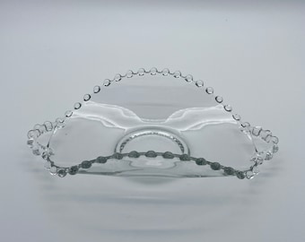 Vintage ~ Imperial Glass, Ohio ~ Candlewick Clear ~ Two Handled Serving Dish