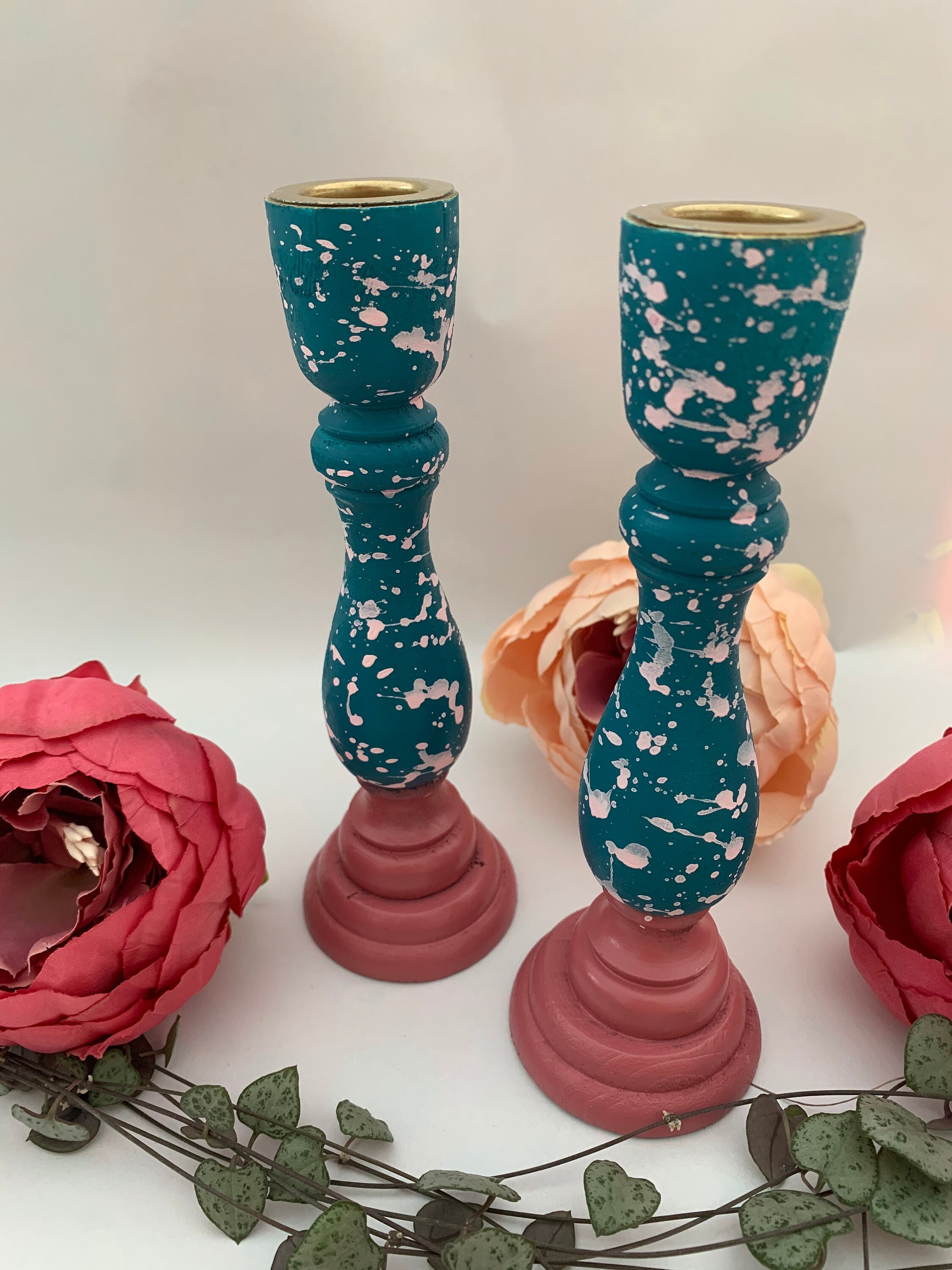 Candle holder/ Candle stick/ Homeware/ Gift/ Colourful/ Candle Etsy