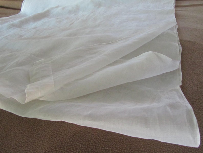 2-18-19 B vintage fabric 36 wide 5 12 yards white voile
