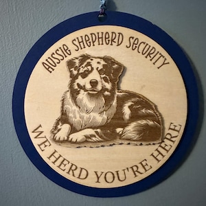 Australian Shepherd Sign