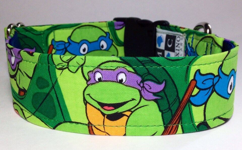 TMNT teenage mutant ninja turtles 1.5 inch or 2 inch dog collar