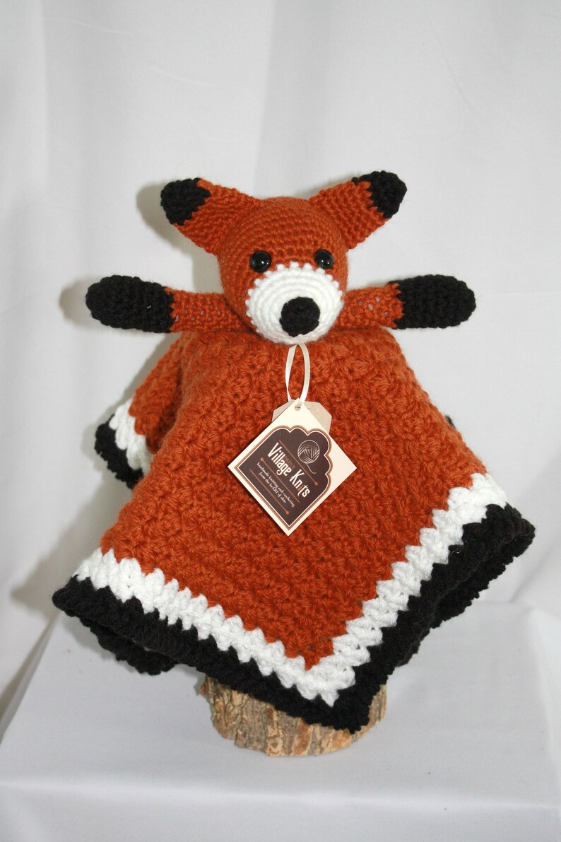 Fox Lovey Security Blanket Fox Security Blanket Baby Etsy