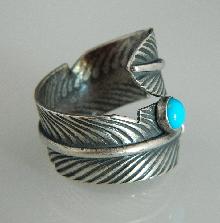 Native American Navajo Turquoise Heavy Gauge Sterling Silver