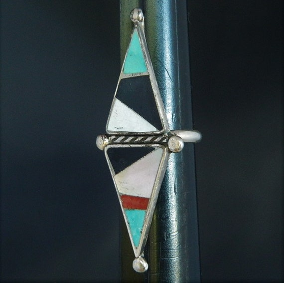 One Of The Tallest Native American Coral Sterling Silver Ring One Of The Tallest Native American Coral Sterling Silver Ring