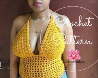 Crochet Bralette Pattern,crop Top Pattern,top Pattern, Festival