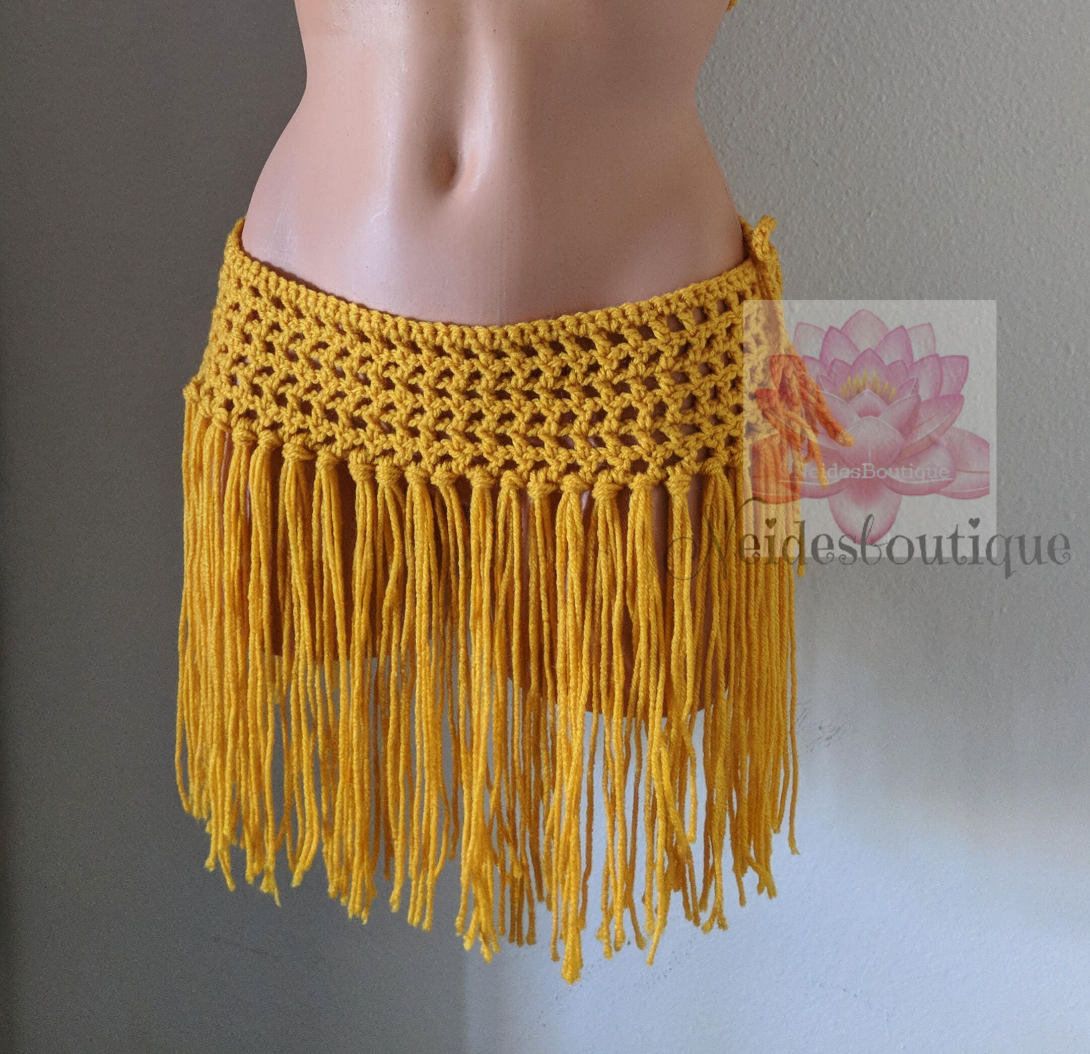 Crochet Short Fringe Cover Up Crochet Short Fringe Cover Up