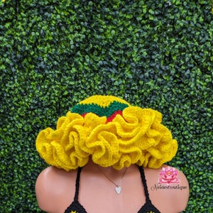 Festival ruches Rasta hoed carnaval hoed gehaakte top rok bikini broekje festival rok Jamaicaanse afropunk festival boho stijl strand