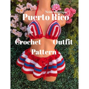 Crochet Ruffle outfit pattern Crochet skirt pattern Rasta colors pattern crochet Pattern pdf pattern PDF file pattern how to crochet