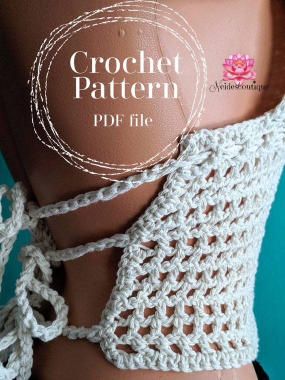 Crochet Bralette Pattern,crop Top Pattern,top Pattern, Festival Top Pattern,  Boho Crochet Top Pattern, PDF File, How to Pattern, Fun Project 