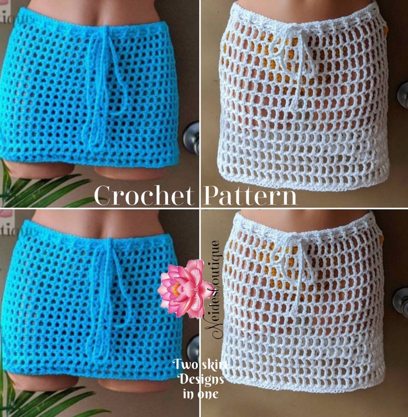 Crochet Beach skirt pattern, skirt pattern, PDF file image 2