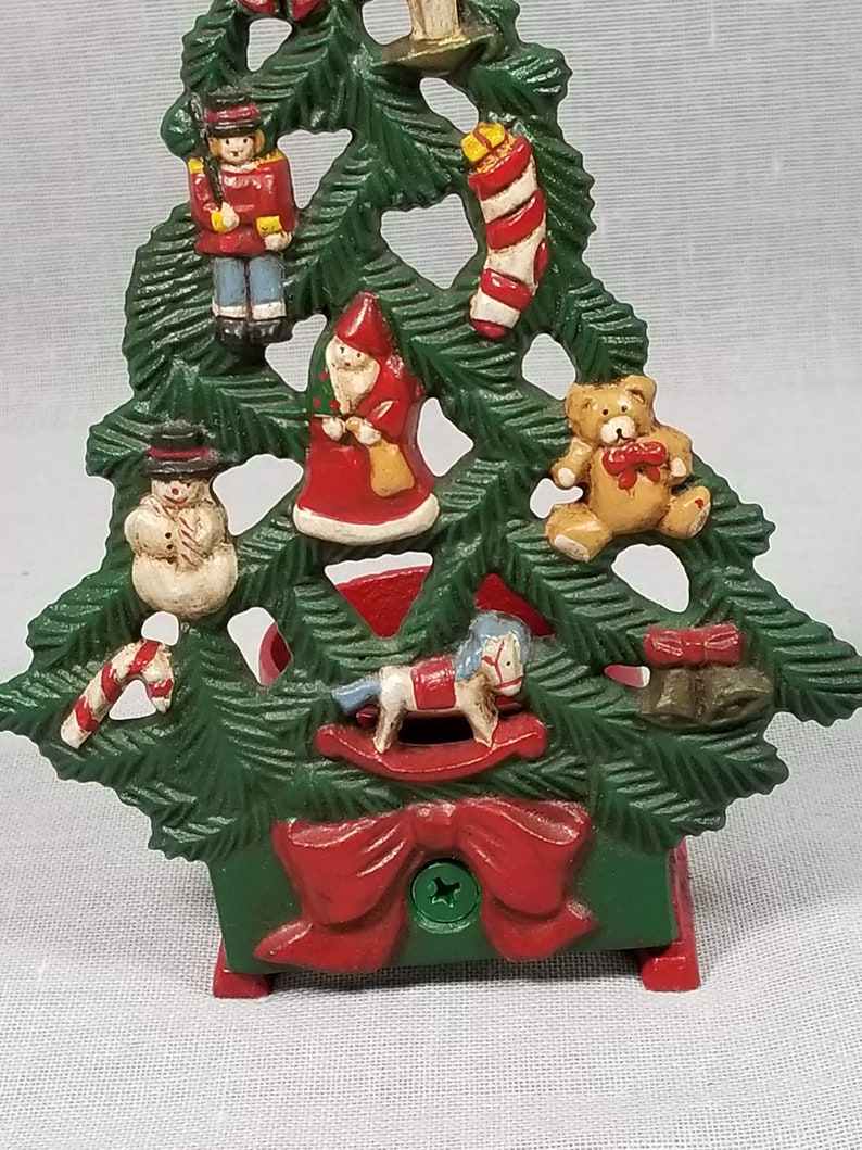 Unique Cast Iron Christmas Tree Votive Candle Holder W/ Etsy